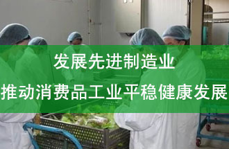 發(fā)展先進制造業(yè)，推動消費品工業(yè)平穩(wěn)健康發(fā)展